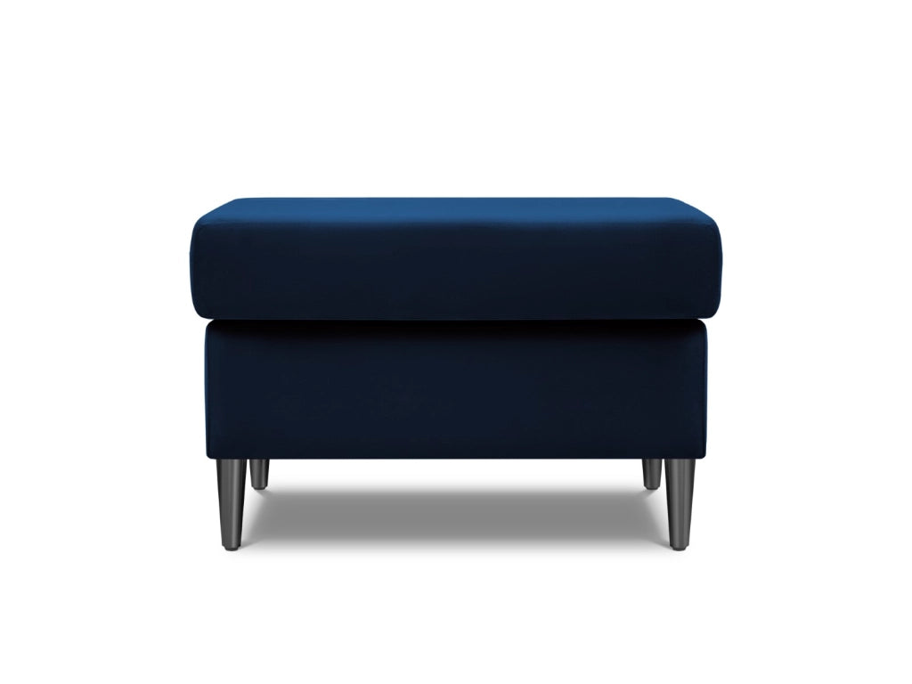 Cosmopolitan Design - Pouf "Kyoto" in velluto blu reale 