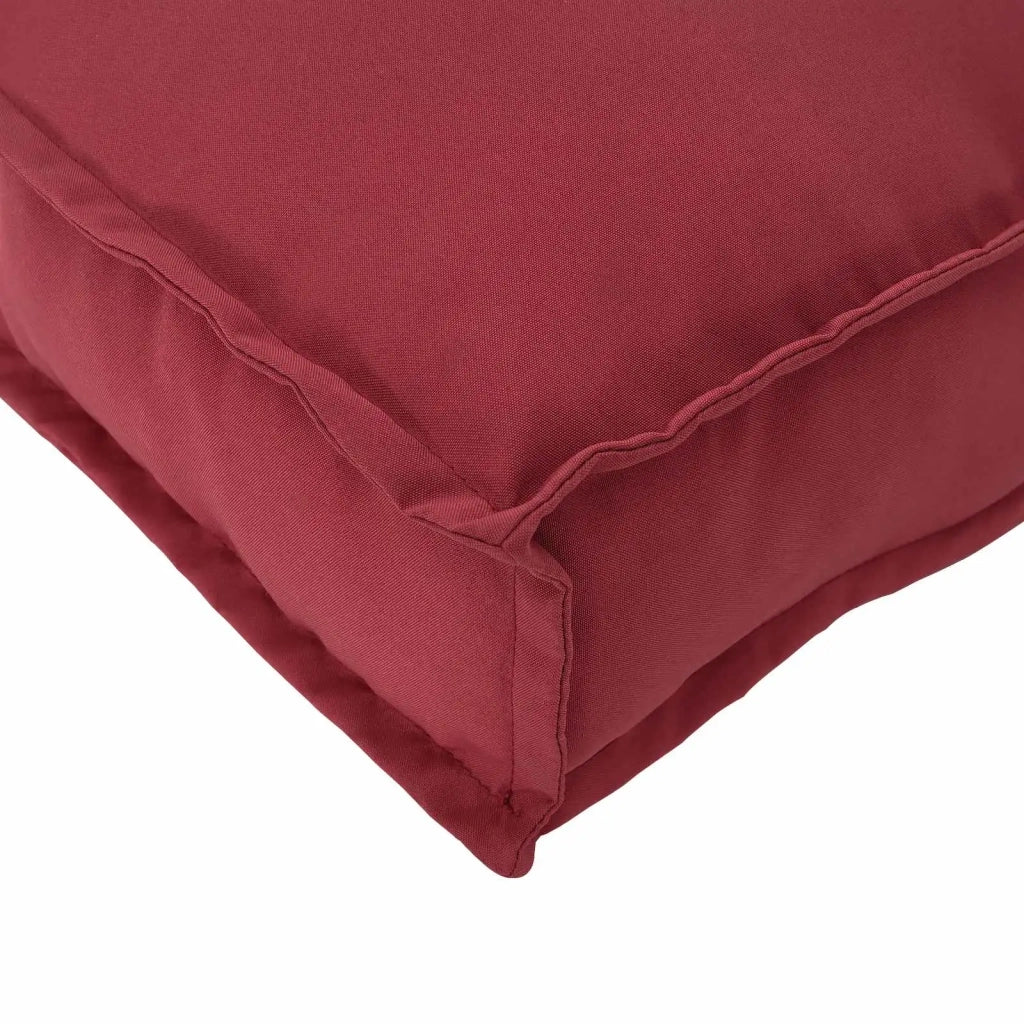 Cuscino Rosso Vino 120 x 60 x 12 cm Tessuto Oxford 42001564