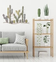 Pannello In Ferro Cactus -B- cm 90X2,5X64