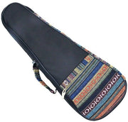 Cassa per Ukulele Stile Vintage - Portatile 21 Pollici - Borsa con Panno Pieno - Cinturino Regolabile - Leggero - Cotone di Alta Qualità - Tasca per Ukulele