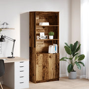 Credenza Legno Antico 70x35x180 cm in Legno Multistrato