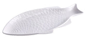 1 Pezzo Vassoio da Cucina in Ceramica Forma Pesce 47 x 22 x 3,5 cm