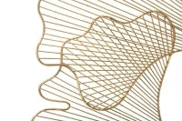 Pannello In Ferro Glam Leaf Cm 79X5X68