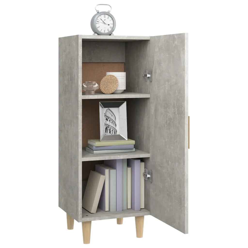 Credenza-Buffet-Armadio da cucina Grigio Cemento 34,5x34x90 cm in Legno Multistrato 863133