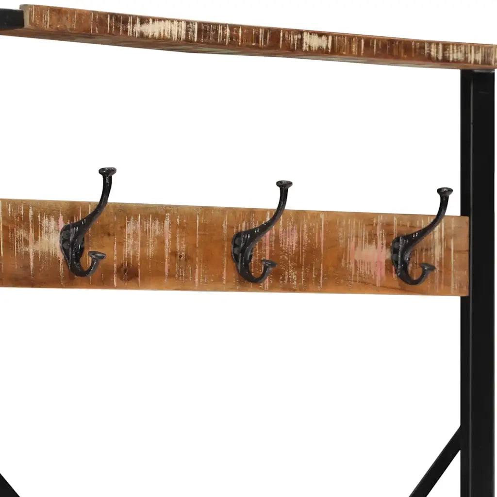 vidaXL Appendiabiti Multicolore 80x40x190 cm Legno Massello Recupero