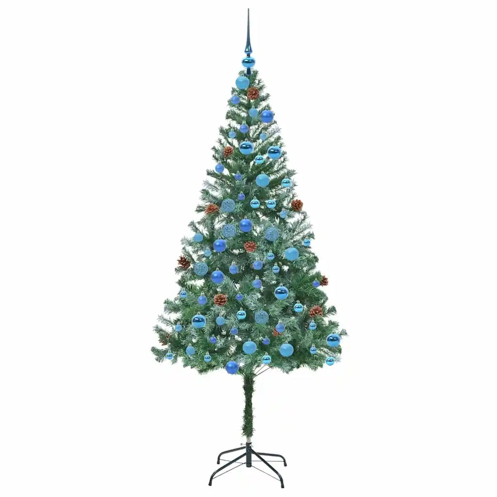 Albero di Natale | Decorazioni natalizie artificiale Verde 180 cm PVC e Acciaio