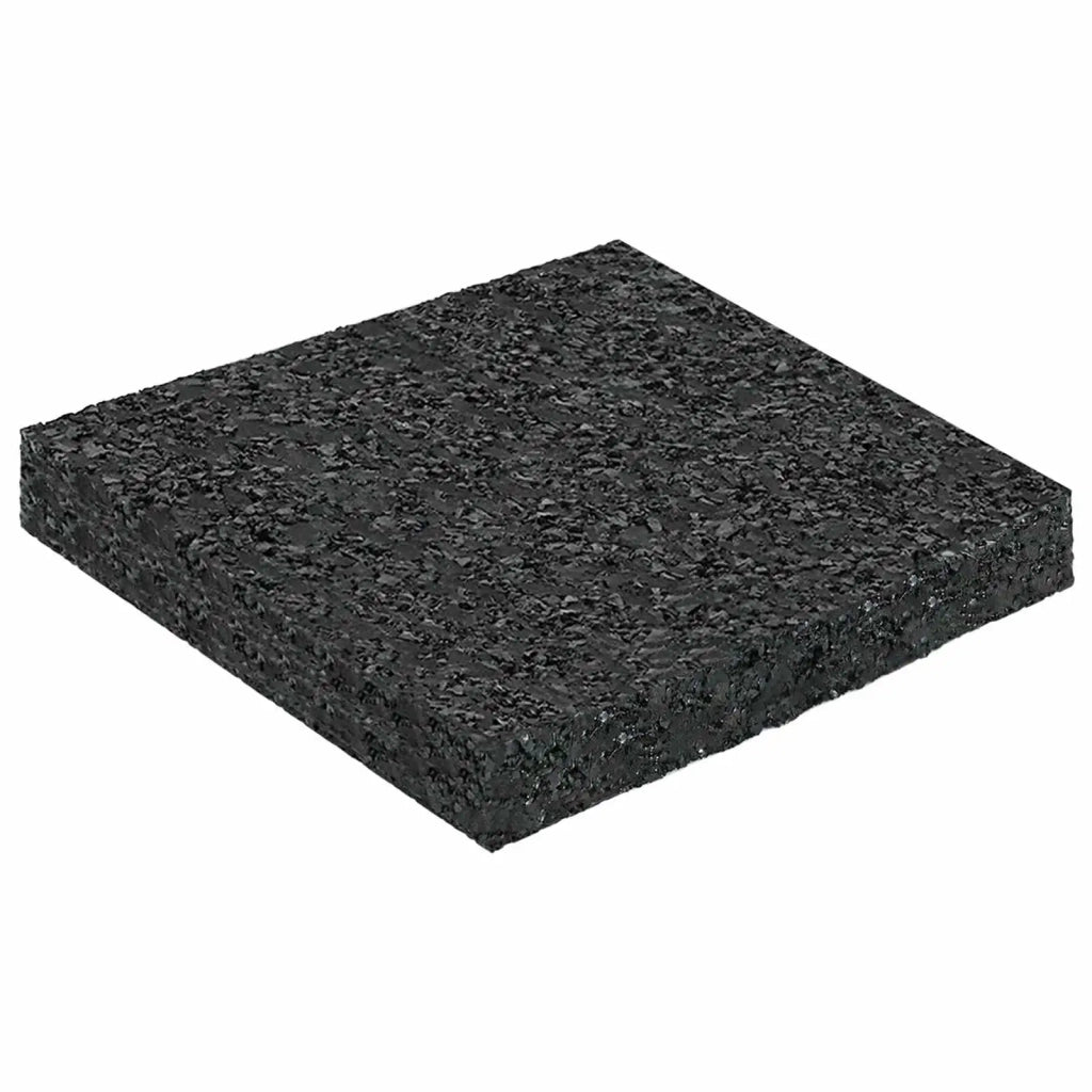 Pad per patio in granuli di gomma Nero 9 x 9 x 1 cm Gomma 42027243