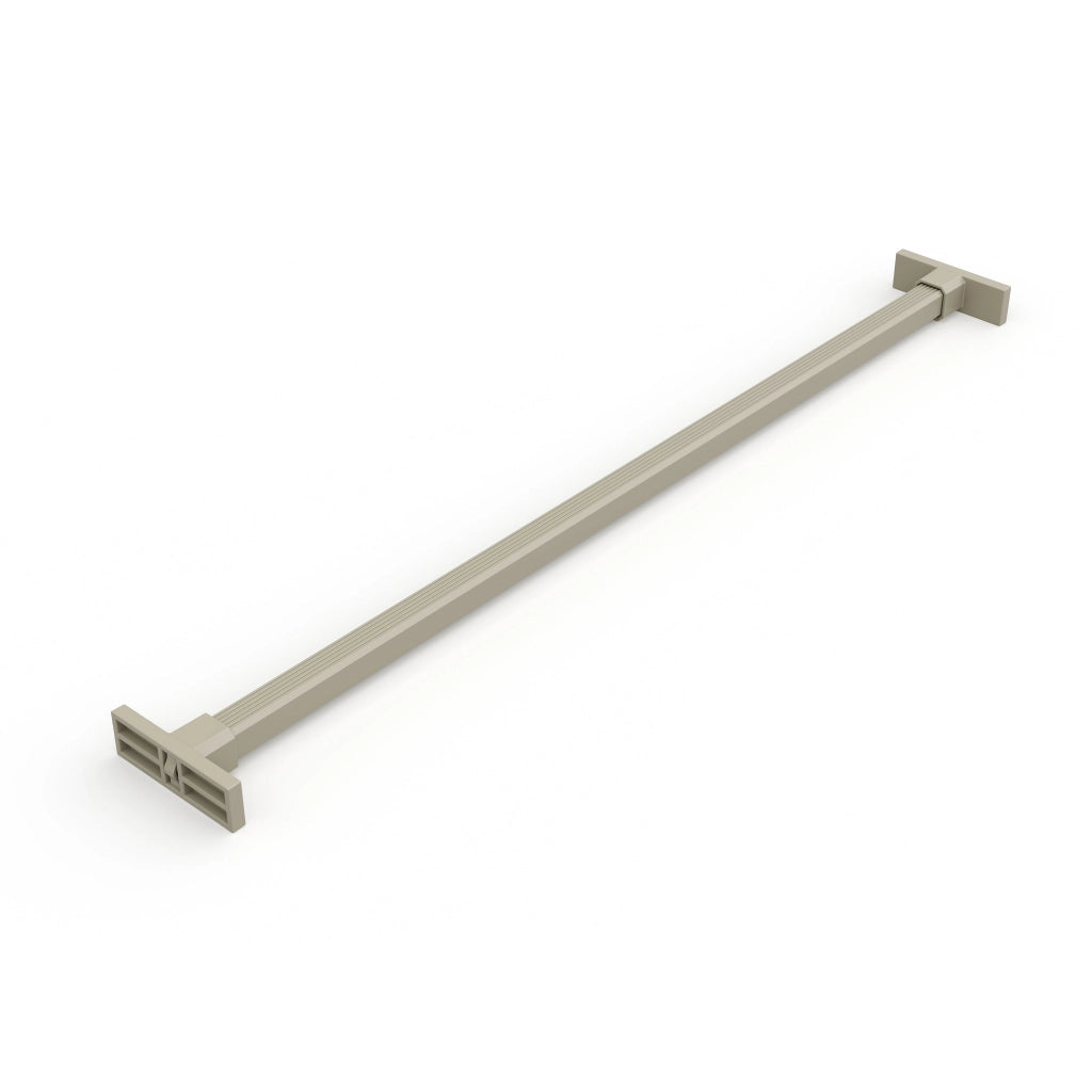 Kit 7 Aste Pantaloni per Armadio 600 mm in Acciaio Emuca Grigio Pietra