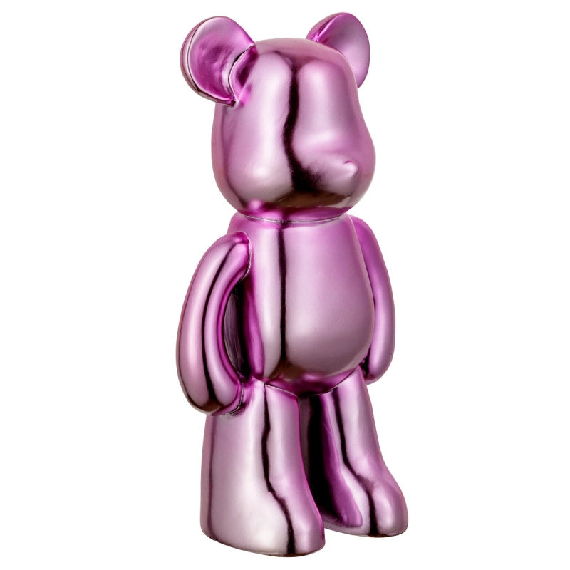 Orso statua Bear rosa decorazione resina