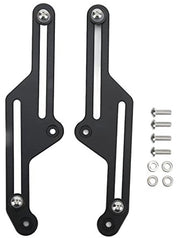 Vitree Anteriore Regolabile - Nera Anodizzata - Alluminio - Acciaio Inossidabile - Accessori di Montaggio - Sostenibile - Parabrezza Regolabile