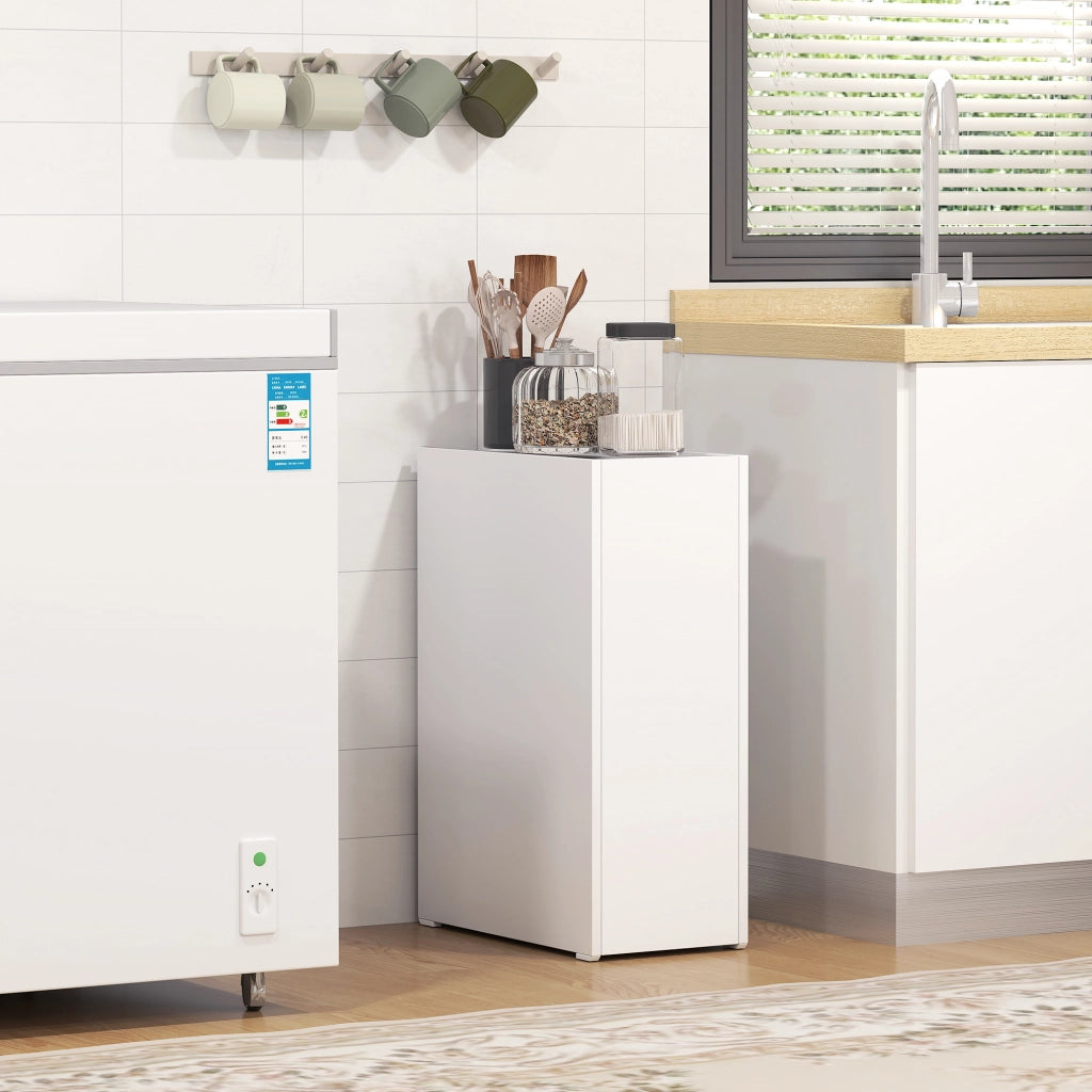 Mobile Bagno Stretto con Cassetto Profondo ¨C Zephmum ¨C Legno Bianco 60x30x
