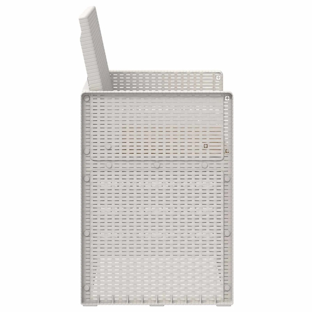 Sedie da pranzo da giardino 2 pcs Bianco e Tortora PP 899999