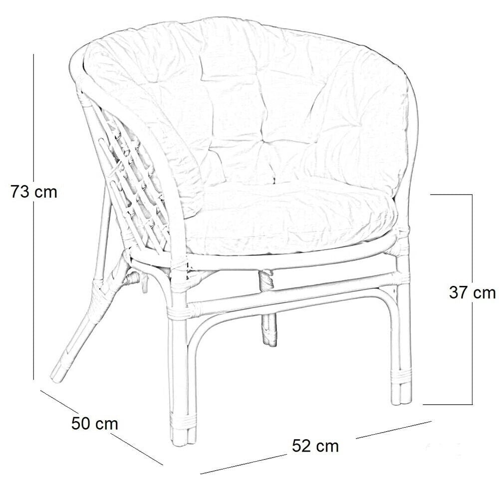 Salotto da giardino bahama marrone in bambu con cuscini in omaggio