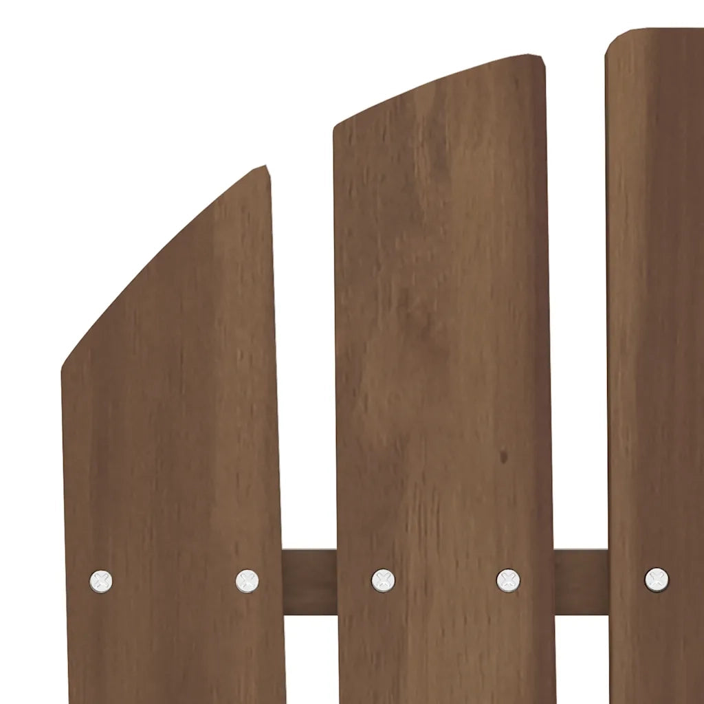 Sedia 2 Posti da Giardino Adirondack in Abete Massello Marrone