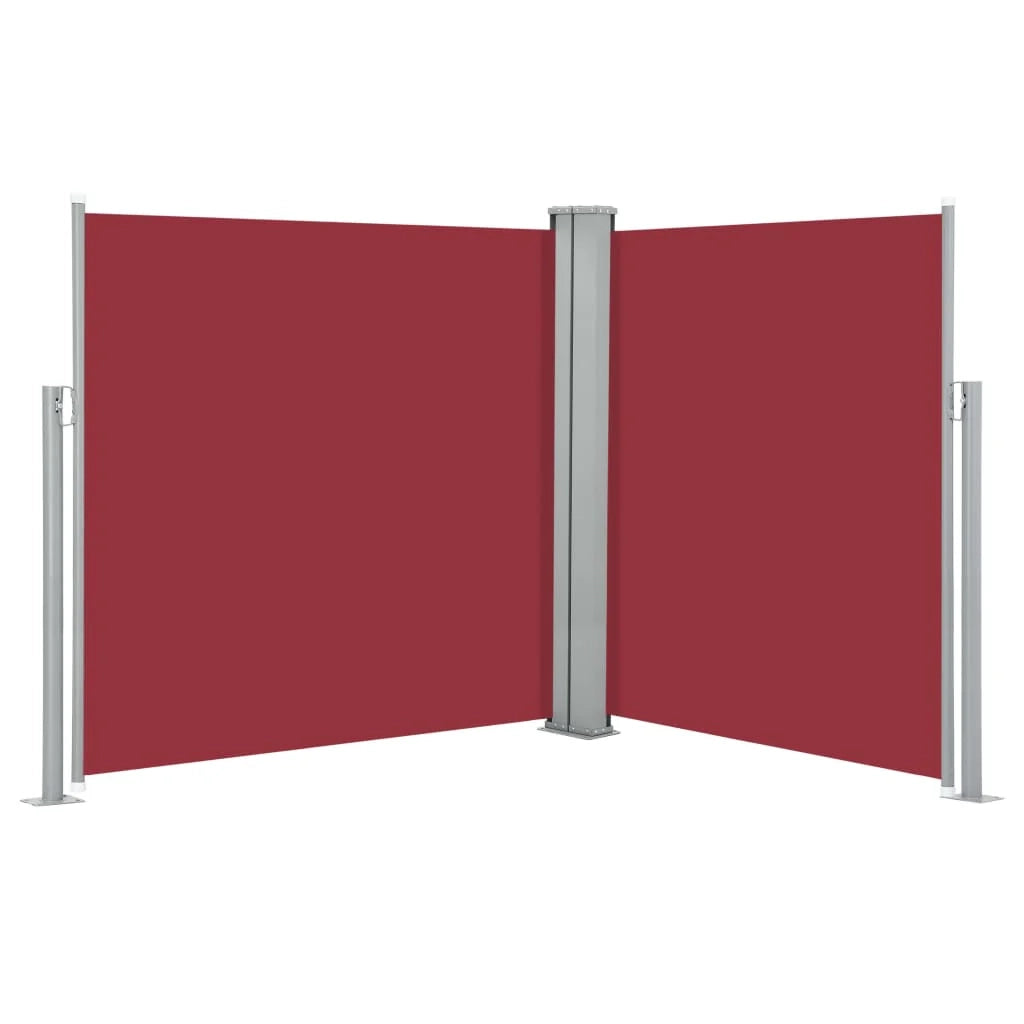 Tenda da sole laterale retrattile/schermo privacy per patio giardino terrazza balcone 170 x 600 cm rosso 02_0007103