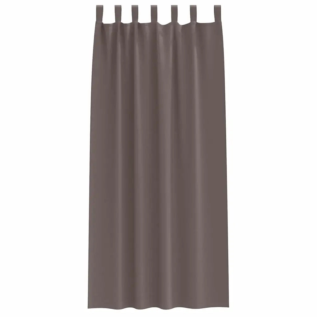 Tende Blackout con Anelli 2 pcs Marrone Scuro 225 x 140 cm 4107555