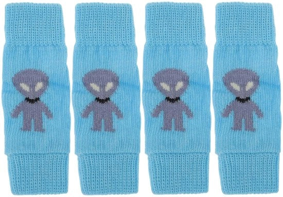 Set di riscaldatori per zampe di cane da 4 pezzi - Riscaldatori per zampe di cane morbidi - Adattamento automatico - Elastici - Adatti per cani piccoli - Protezione delle articolazioni