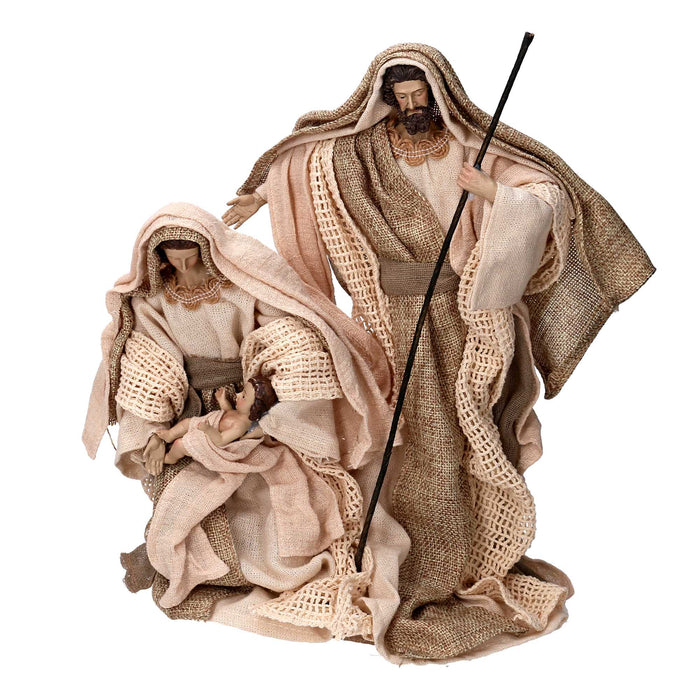 Natività tessuto beige cm xh30,5
