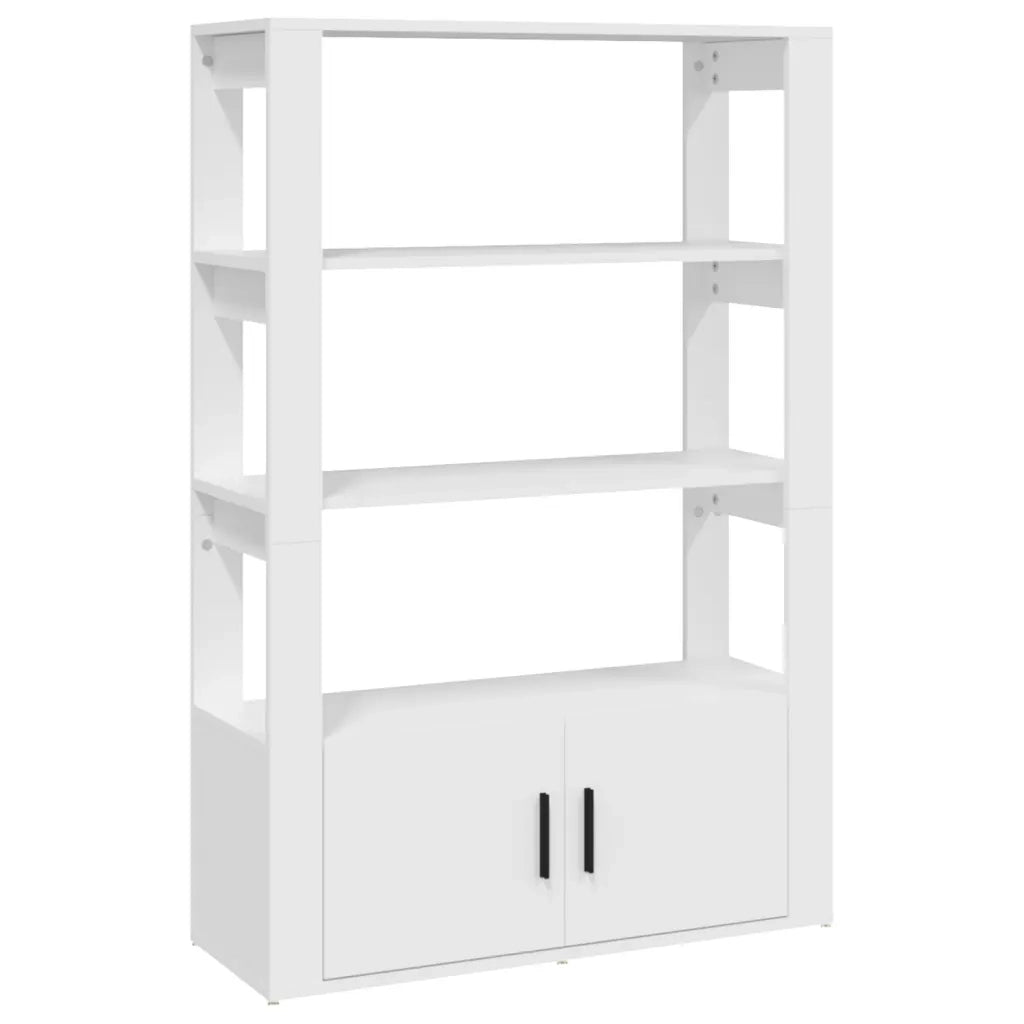 Credenza Bianca 80x30x119,5 cm in Legno Multistrato cod mxl 6736