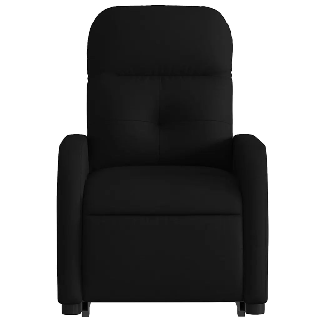 Poltrona | Sedia Relax Alzapersona Reclinabile Elettrica Nera in Tessuto