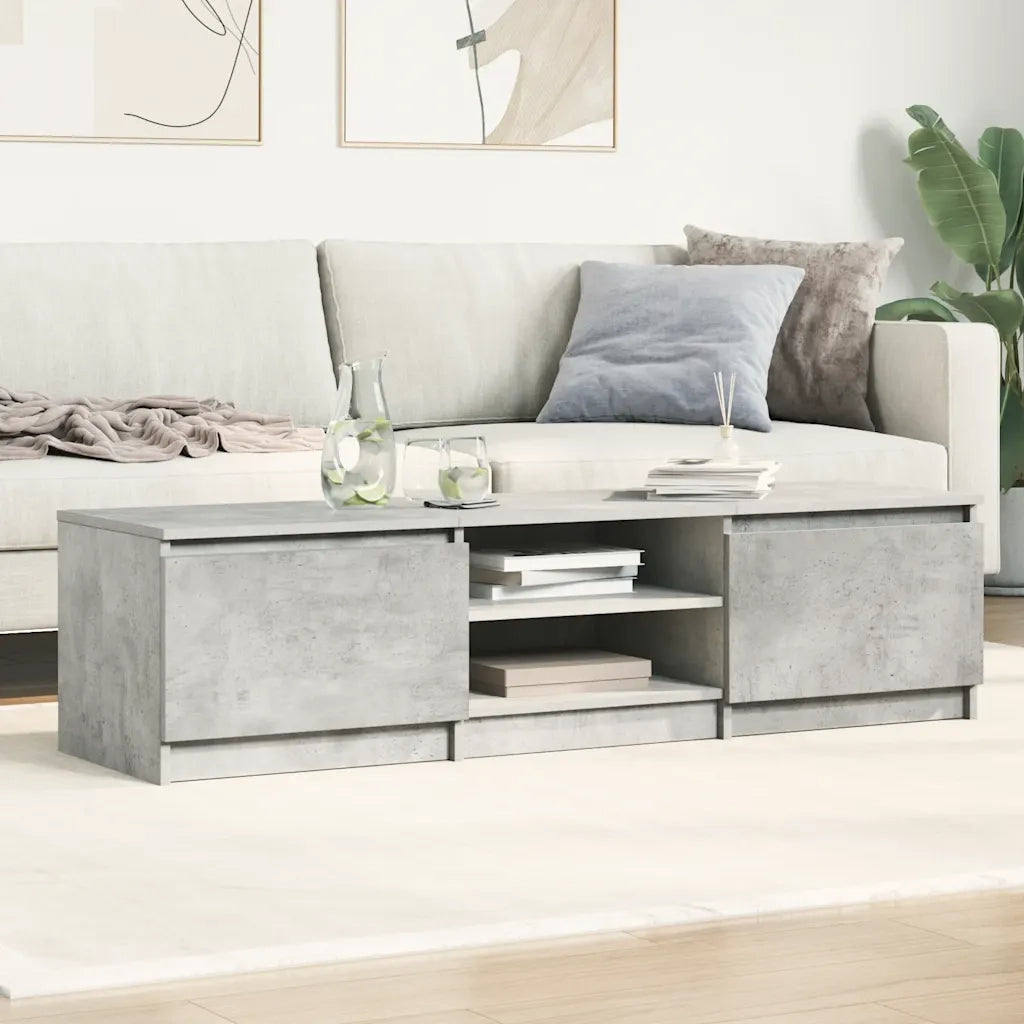 Mobile TV Grigio Cemento 140x40x35,5 cm in Truciolato cod mxl 15453