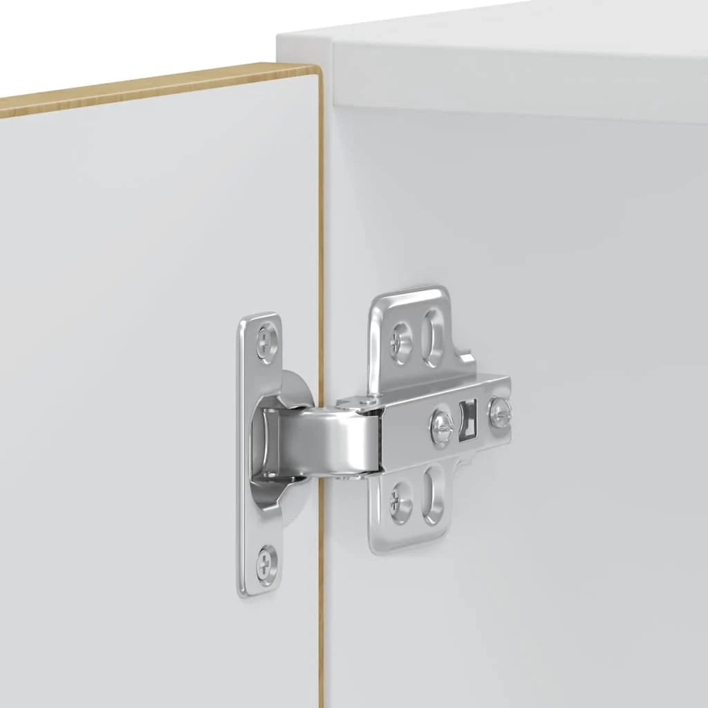 Set di 2 mobili forno compatti con piedini regolabili 60 x 57 x 207 cm finitura rovere ingegnerizzato 02_0055725
