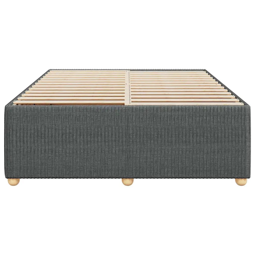 Giroletto senza Materasso Grigio Scuro 140x190 cm Tessuto