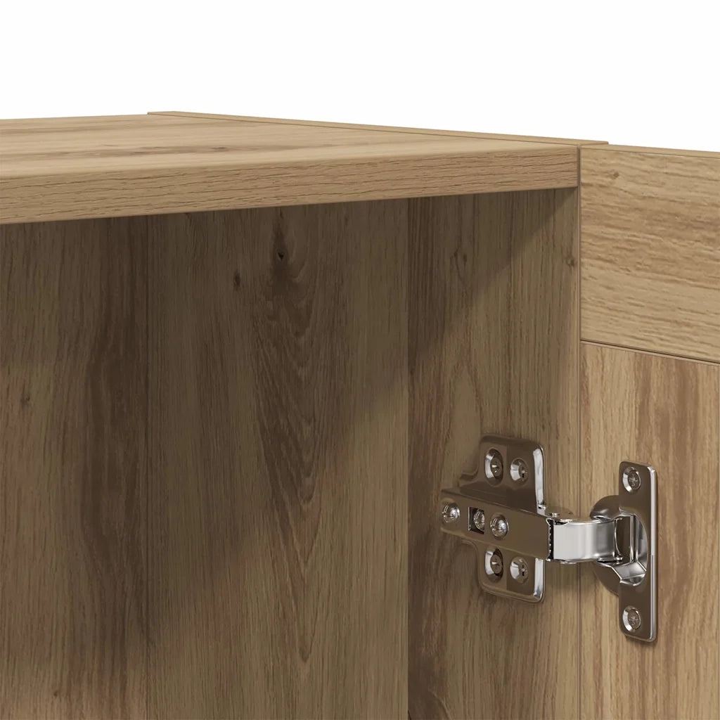 Credenza Rovere Artigianale 120x30,5x70 cm in Truciolato 856165