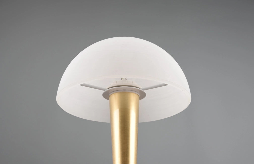Lampada da tavolo ottone/bianco touch E14 Canaria RL