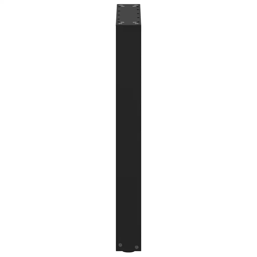 Gambe per tavolo da pranzo a forma di U 2 pz nere 50x(72-73) cm in acciaio 4013176