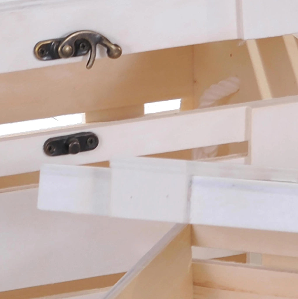 Set di 2 Bauli in Legno Larghezza 32 cm
