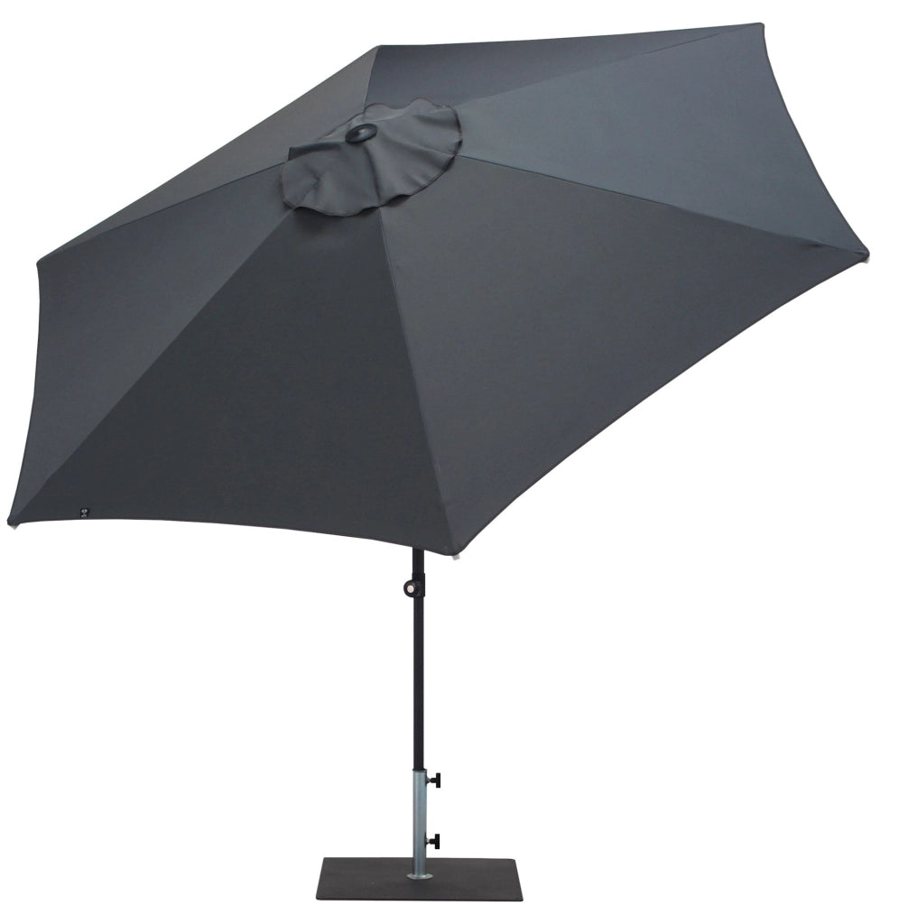 Ombrellone da Giardino Ø3 m Palo Ø38 mm in Alluminio Tessuto Poliestere Trend Antracite