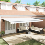 Tenda Retrattile Manuale  Bianca 600x300 cm