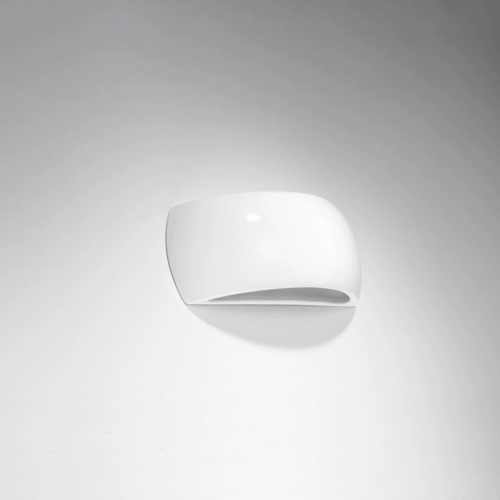 Applique TRIBUN Pure Lume bianco lucido ceramica G9