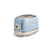 Ariete 155 tostapane vintage 2 fette di pane - con pinze - 6 livelli di tostatura - 810 watt- acciaio inox - linea vintage - celeste - ARI155CE
