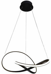 Lampadario sospeso LED Milagro Cappio Ø60 nero 36W 4000K