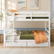 Letto a castello 140x200 cm con cassetti e vano contenitore
