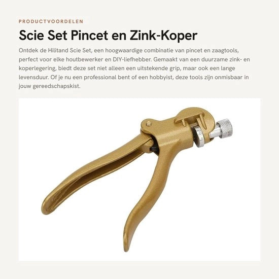 Ferramenta per taglio con cricchetto/estrattore - Manico ergonomico - Lame per taglio del legno - Prestazioni di taglio efficienti - Tang con alta qualità lega zinco/coppo - Manuale - Crimp-/Extractortang