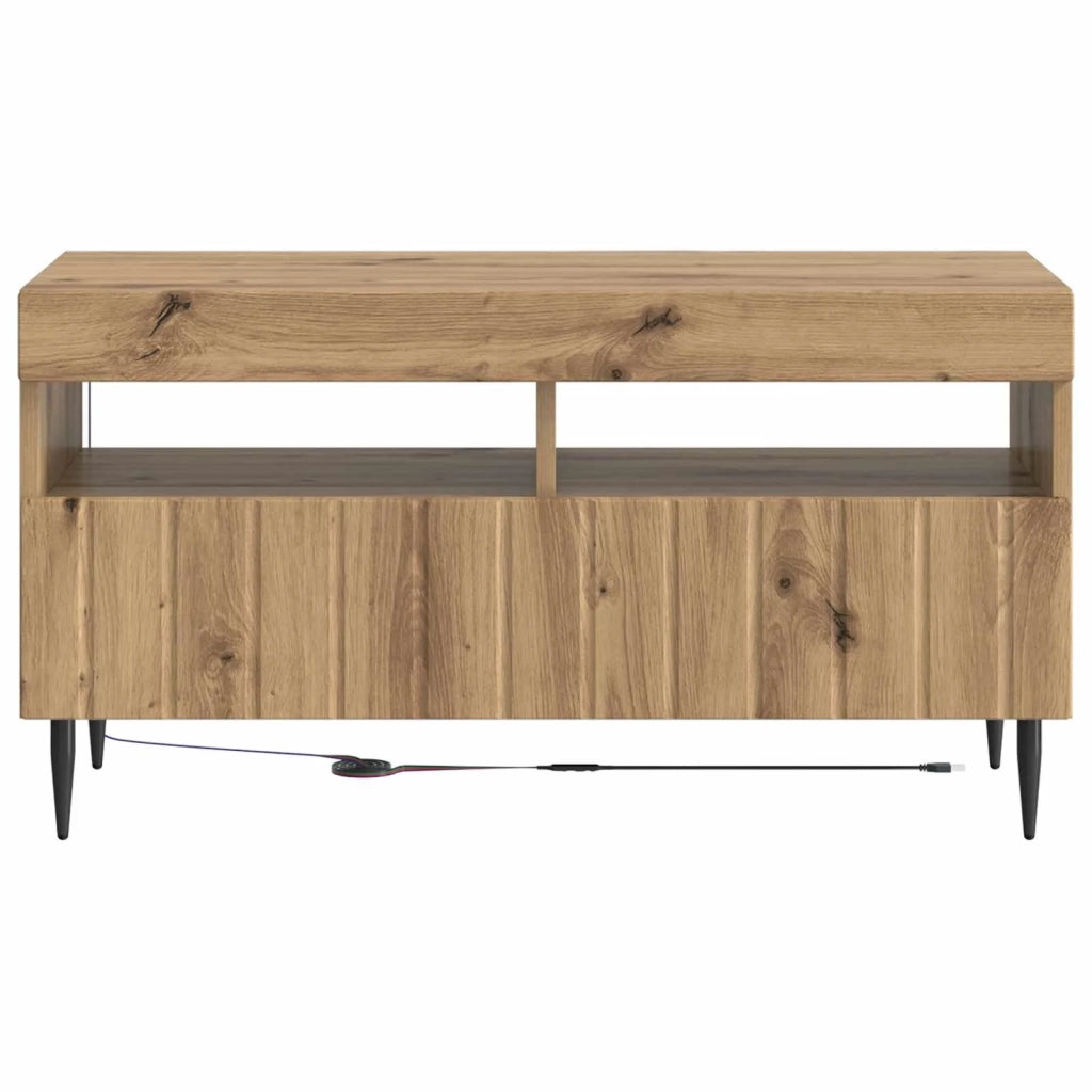 Mobile TV LED Rovere Artigianale Legno ingegnerizzato 896564