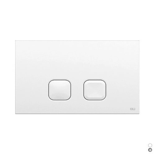 PLACCA PLAIN DUAL DOPPIO SCARICO- Cromo 070827- OLIVE- pezzi 1