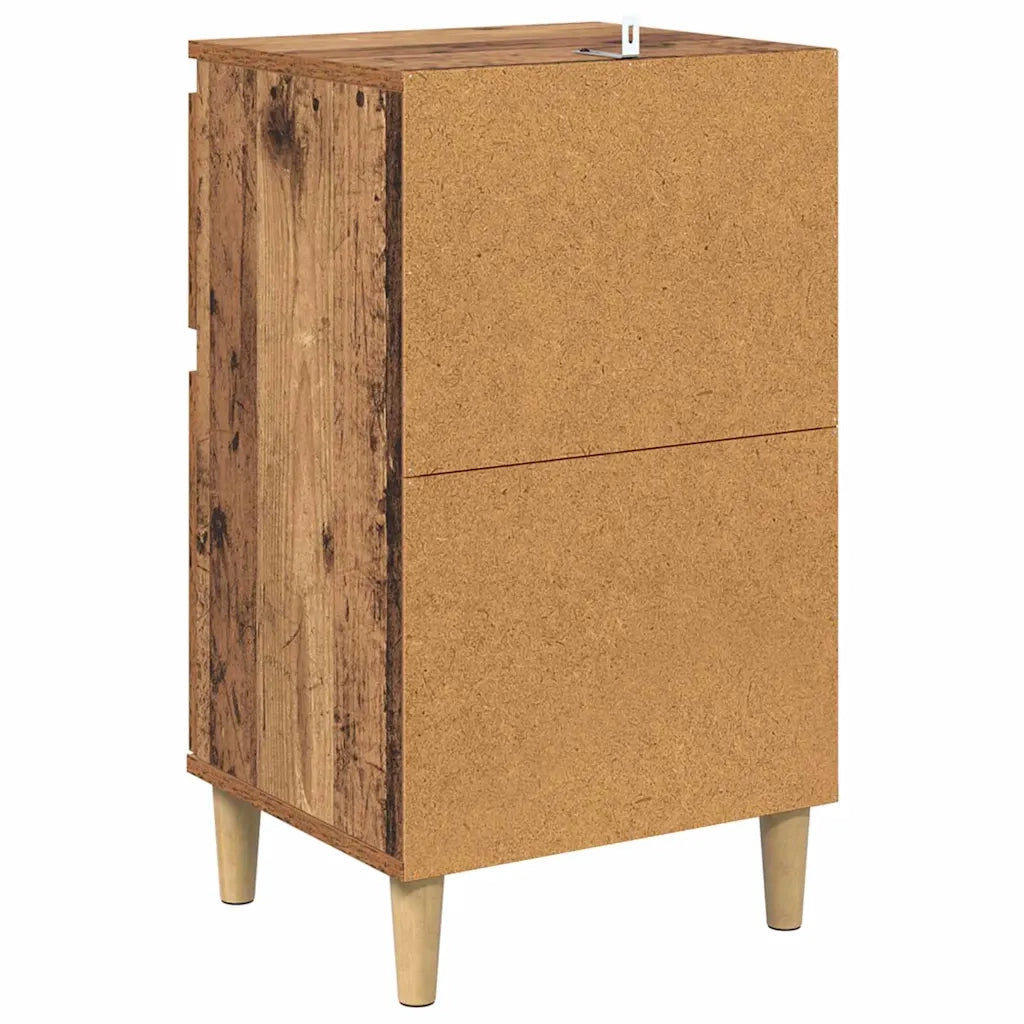 Armadio da Notte con cassetto Legno vecchio 40 x 35 x 70 cm 881233
