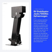 Stabilizzatore 1000 kg di sollevamento - Telescopio di sollevamento - Opaco - Duraturo - Adattabile - Disegno compatto - Pistoni