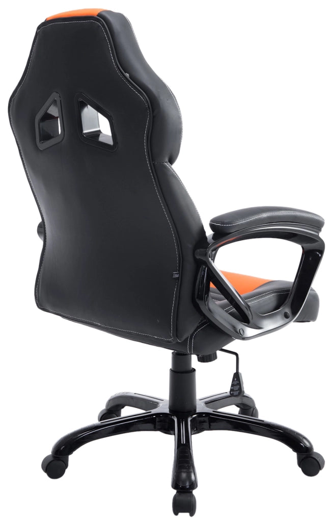 Sedia da ufficio XL Pedro Nero/arancione