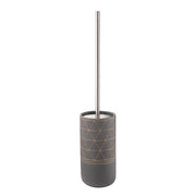 Scopino con ciuffo in setole d'appoggio in cemento 8733 Gedy serie CALIPSO Grigio