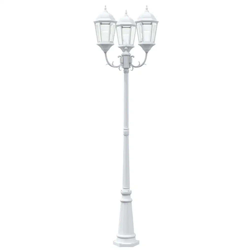 Luce da Giardino Bianco 61 x 53 x 235 cm Alluminio e vetro 42000334