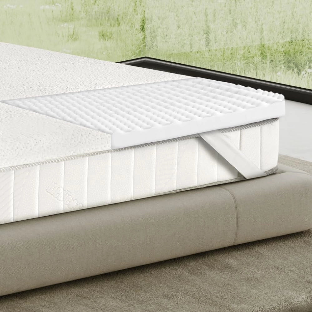 Topper Matrimoniale 160x190, Memory Foam, Regolatore di rigiditÃƒÂ , Correttore, Alto 6 cm, Sfoderabile, 100% Made in Italy