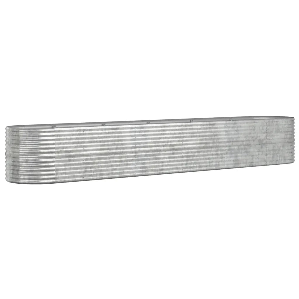 Letto Giardino Acciaio Zincato 440x80x68cm Argento 318972