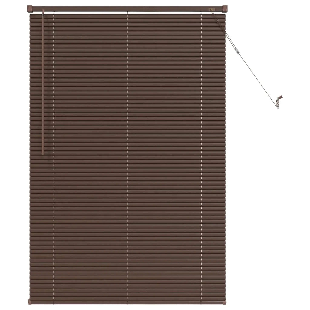 Tenda Veneziana Marrone Scuro con Motivo 150 x 70 cm PVC 42003787