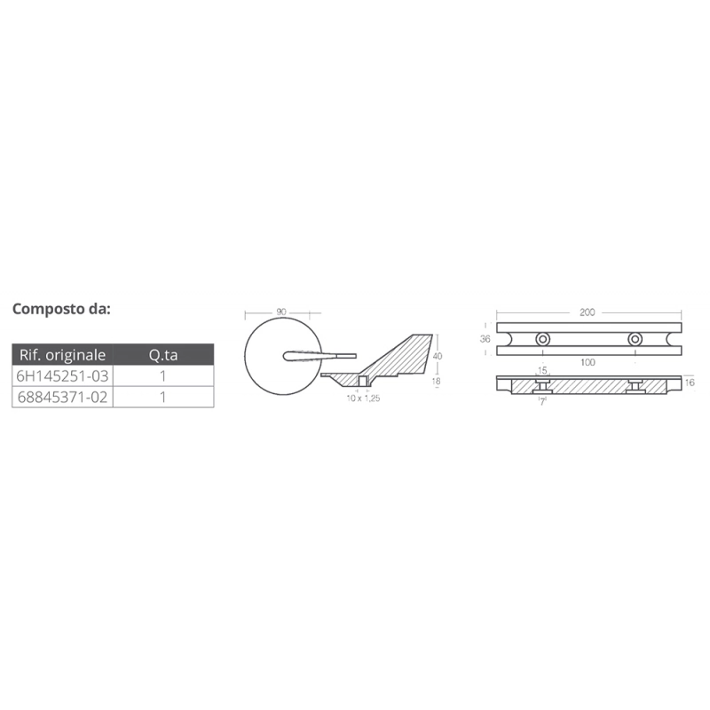 KIT ALLUMINIO YAMAHA 60-90 HP