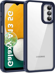 Hoes Premium Crystal Clear per Samsung Galaxy A04S/A13 5G - Translucido Blu - Protezione contro la screpolatura